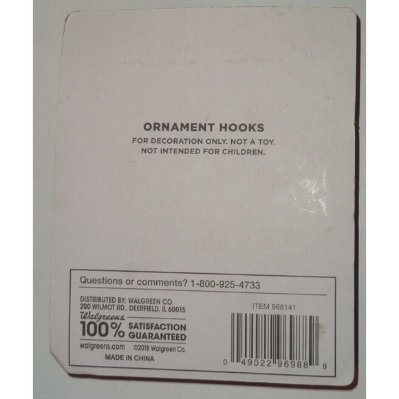 125ct Green Christmas Ornament Hooks 2 Size 60small 1.5" 60lg 2.5" Let it Snow - Picture 2 of 2